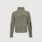 Moncler Chunky Knit Turtleneck Sweater Olive Marl