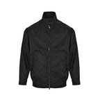Prada Stand-Collar Two-Way Zip Jacket — Black