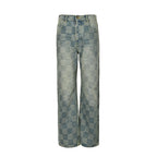 Louis Vuitton Damier-pattern jeans