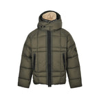 Stone Island Hooded Down Jacket — Olive Green, Compass Badge