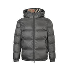 Burberry Hooded Down Jacket — Olive Green, Vintage Check Hood Lining