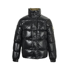 Moncler Reversible Glossy Down Jacket — Stand Collar Double Zipper