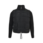 Moncler Hybrid Quilted Jacket — Knit Sleeve, Double Zip Small version