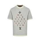 Louis Vuitton Malletier Diamond-Set Typography Embroidered T-Shirt