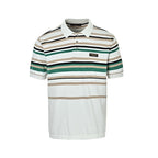 Louis Vuitton 26SS Leather Tab Stripe & Checkerboard Knit Polo Shirt — Dark Edition