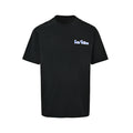 Louis Vuitton Blue & White Graffiti Logo Front & Back Print T-Shirt