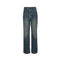 Louis Vuitton Leather-Back-Pocket Jeans