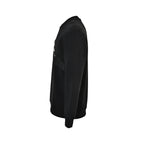 Prada Asymmetric Zip-Panel Sweatshirt — Black