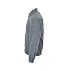Prada Reversible Check Zip Jacket — Grey / Light Blue