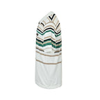 Louis Vuitton 26SS Leather Tab Stripe & Checkerboard Knit Polo Shirt — Dark Edition