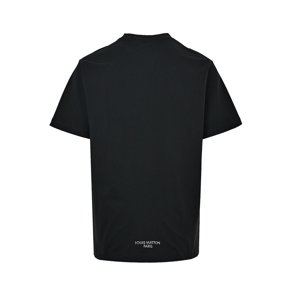 Louis Vuitton 26SS Wine Glass & Umbrella Print Short-Sleeve T-Shirt
