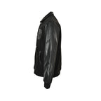 Prada Contrast-Panel Snap Jacket — Black
