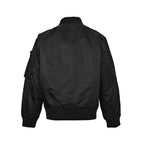 Prada Utility Bomber Jacket with Triangle Logo — Black