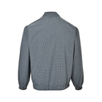 Prada Reversible Check Zip Jacket — Grey / Light Blue