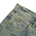 Louis Vuitton Damier-pattern jeans