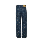 Louis Vuitton Monogram Jacquard Jeans with Daisy Embroidery