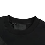 Prada Asymmetric Zip-Panel Sweatshirt — Black