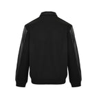 Prada Contrast-Panel Snap Jacket — Black