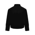 Prada Triangle Logo Stand-Collar Zip Jacket — Black
