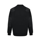 Prada Contrast-Pocket Crewneck Sweatshirt — Black