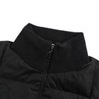 Moncler Hybrid Quilted Jacket — Knit Sleeve, Double Zip Small version