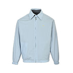 Prada Reversible Check Zip Jacket — Grey / Light Blue