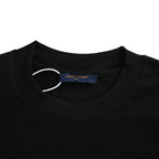 Louis Vuitton Script Signature Embroidered T-Shirt — Black / Rose