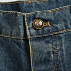 Louis Vuitton Leather-Back-Pocket Jeans