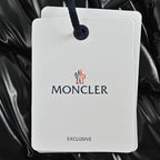 Moncler Reversible Glossy Down Jacket — Stand Collar Double Zipper