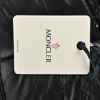 Moncler Glossy Hooded Down Jacket — Single Zip Front