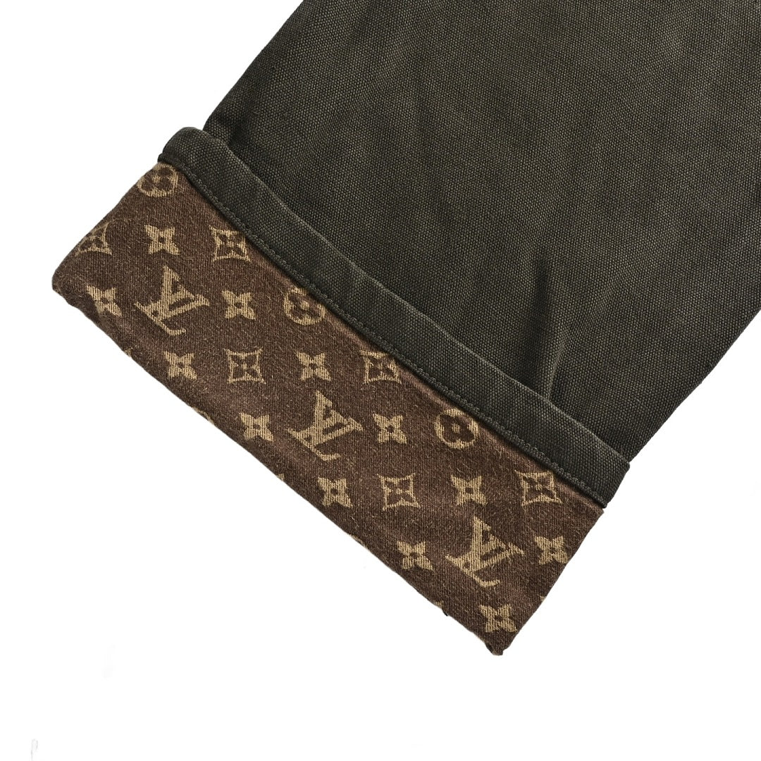Louis Vuitton Monogram Jeans with Cuffed Hems