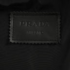 Prada Glossy Snap-Front Shirt Jacket — Black
