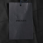 Prada Utility Bomber Jacket with Triangle Logo — Black