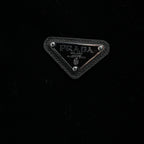 Prada Triangle Logo Stand-Collar Zip Jacket — Black