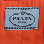 Prada Logo Bomber Jacket with Contrast Lining — Navy