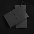 Prada Contrast-Pocket Crewneck Sweatshirt — Black