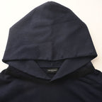 BALENCIAGA Washed Distressed Textured Print Hoodie