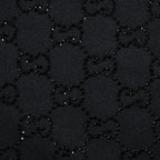 Gucci Black GG Monogram Jacquard Full-Zip Stand Collar Track Jacket