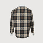 LOUIS VUITTON Monogram Plaid Shirt with Contrast Collar