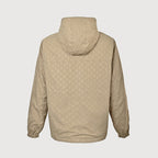 LOUIS VUITTON Khaki Monogram Embossed Hooded Windbreaker