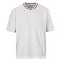Thom Browne RWB Tipped Crew Neck Relaxed T-Shirt – White