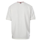 Thom Browne RWB Tipped Crew Neck Relaxed T-Shirt – White