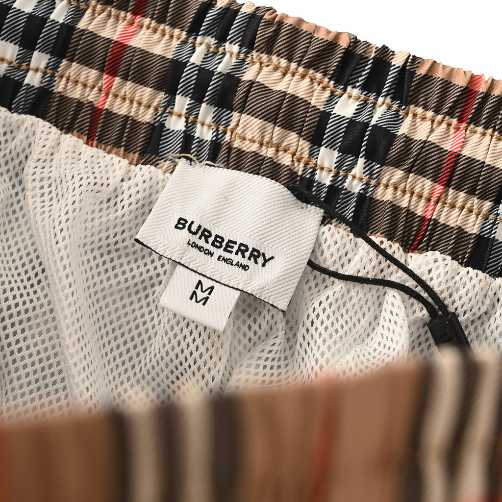 Burberry Classic Striped Plaid Shorts