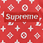 LOUIS VUITTON × Supreme Monogram Hoodie Red