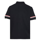 Thom Browne RWB Stripe Cuff Piqué Polo Shirt