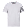 Thom Browne 4-Bar Stripe Sleeve T-Shirt – White