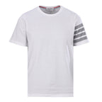 Thom Browne 4-Bar Stripe Sleeve T-Shirt – White
