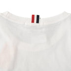 Thom Browne 4-Bar Stripe Sleeve T-Shirt – White