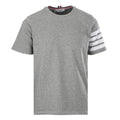Thom Browne 4-Bar Stripe Sleeve T-Shirt – Medium Grey