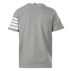 Thom Browne 4-Bar Stripe Sleeve T-Shirt – Medium Grey